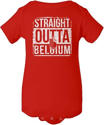 KING THREADS Straight Outta Country 2022 World Soccer Country Flag Fan Baby Bodysuit