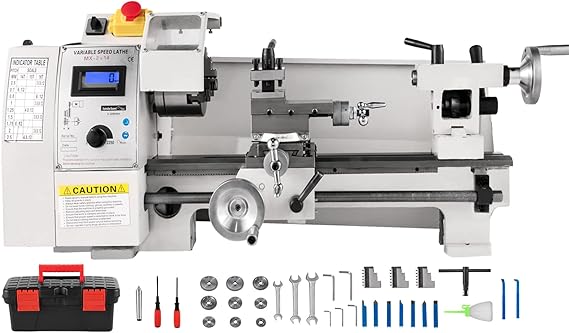 VEVOR Mini Metal Lathe, 8"x14", Mini Lathe Machine 2250 PRM Variable Speed Change, Precision Mini Lathe 650W Metal Working Lathe, Milling Machine for Various Types of Turning