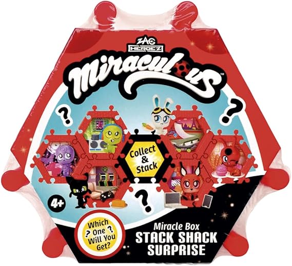 Miraculous Stack Shack Surprise Blind Box, Collect and Stack em All Zag Heroez Kwami