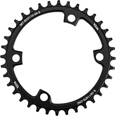Road Bike Single Chainring 4-Bolt CNC Aluminum Narrow Wide Tooth, Fits 91011 Speed Drivetrain36T
